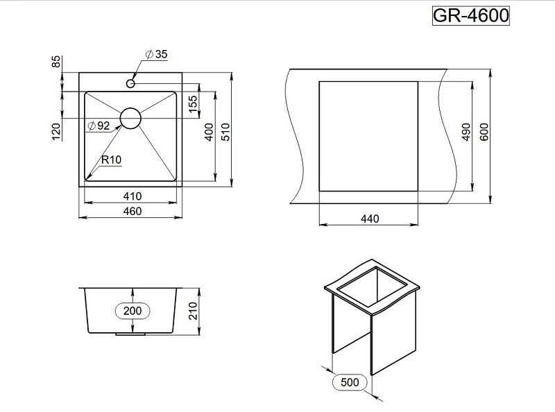 Granula 4600, ГРАФИТ МАТОВЫЙ
