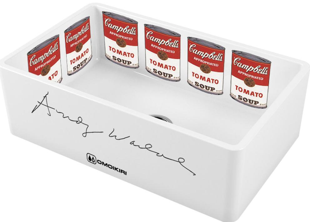 Omoikiri Mikura 76-Warhol Natceramic/white