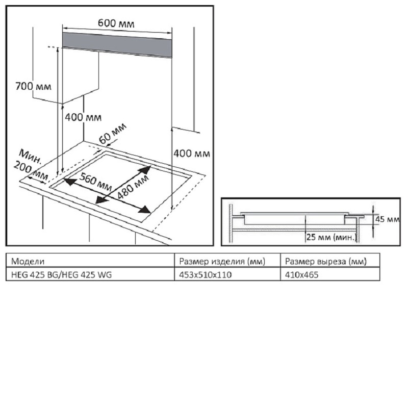 Evelux HEG 425 WG