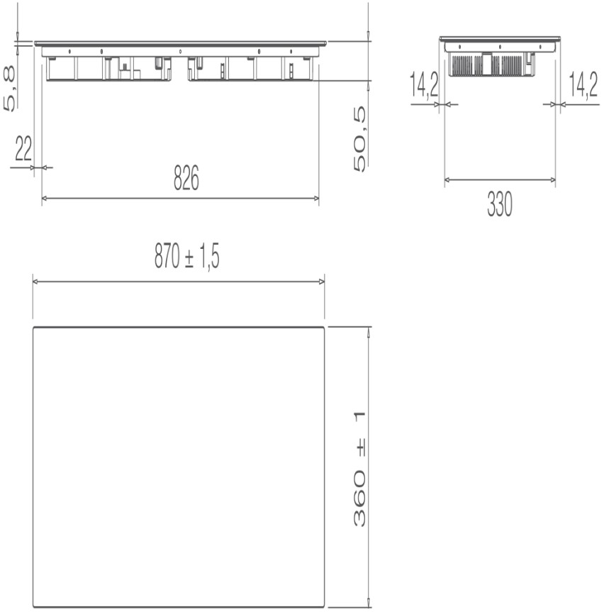 Elica RATIO 874 SLIM BL