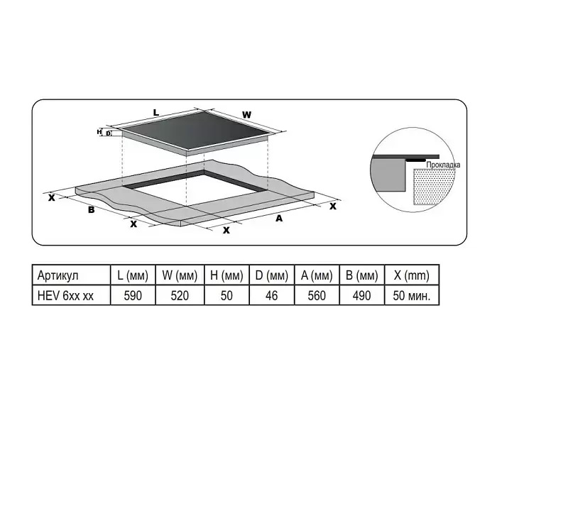 Evelux HEV 640 W