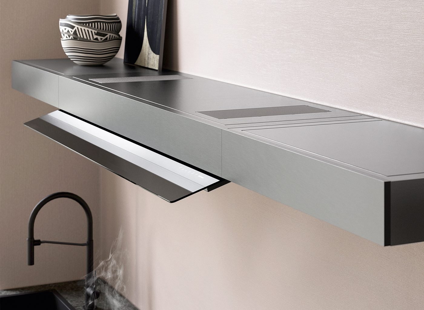 Falmec SHELF 120 NERO (отвод воздуха, без мотора)