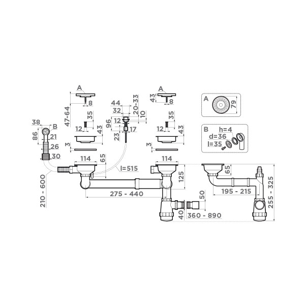 Omoikiri D-01-AB022