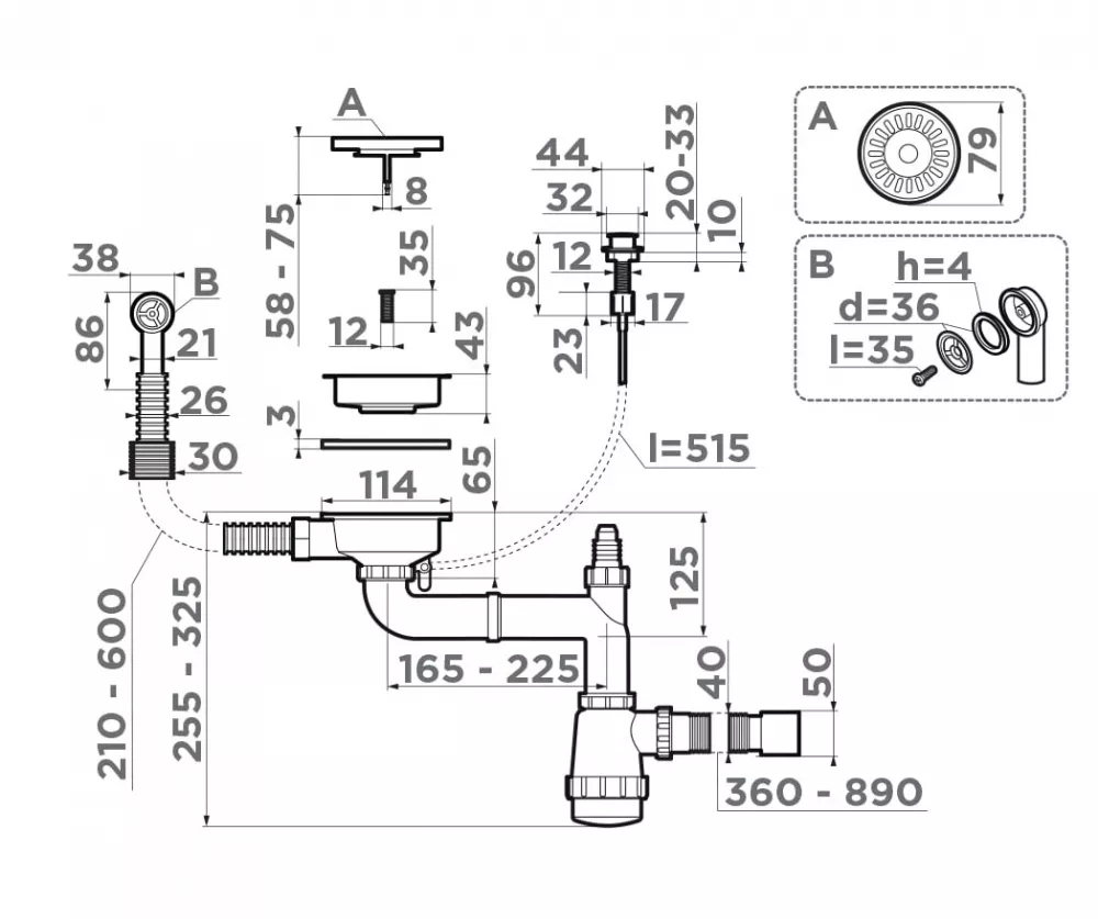 Omoikiri WK-1CL-R-AB022-A
