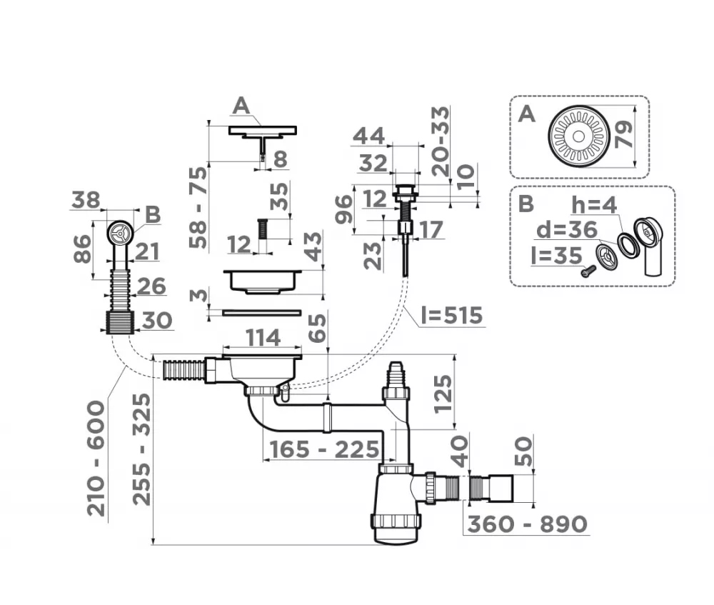 Omoikiri WK-1CL-R-AB022