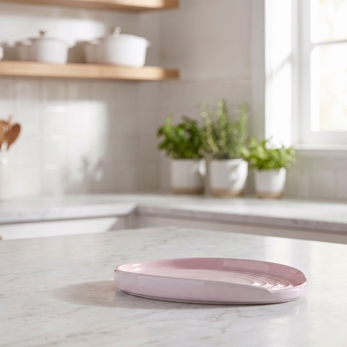 Керамическая подставка под ложку, 16 см, розовый (Shell Pink), серия Кухонные аксессуары, Le Creuset