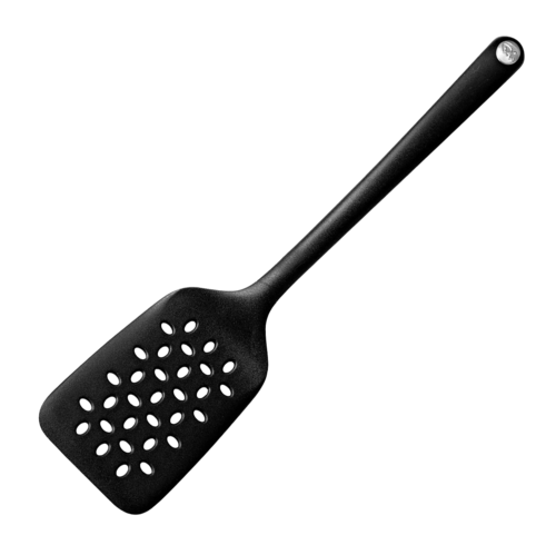 Кухонная лопатка с отверстиями Non-Stick, 33 см, нейлон, черный, серия Signature, Robert Welch