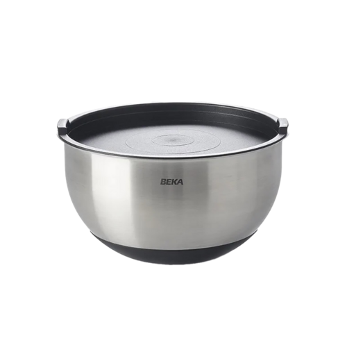 Миска из нержавеющей стали с крышкой, 3 л, 20 см, стальной, серия Kitchen Aids, BEKA