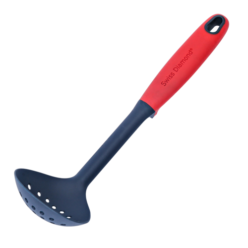 Кухонная шумовка, 34 cм, пластик/силикон, красный/темно-синий, серия Accessories & Kitchen Tools, Swiss Diamond