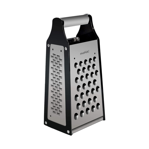 Четырехсторонняя терка из нержавеющей стали Evolution Quadro, 23 см, стальной, серия Терки и овощерезки, Moha