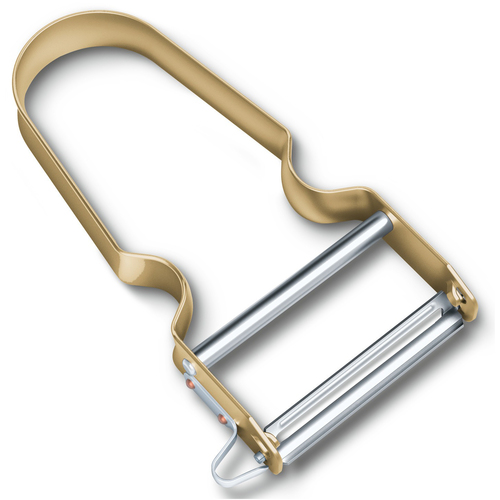 Овощечистка Rex Peeler из высокоуглеродистой нержавеющей стали, 10.9 см, алюминиевая рукоять, бежевый, серия Ножи для чистки, Victorinox