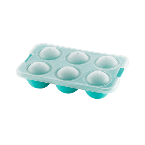 Силиконовая форма для льда на 6 шаров Ice "Сфера XL", голубой/белый, серия Кухонные аксессуары, Lekue