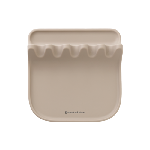 Подставка универсальная для кухонных инструментов Smart Helper, 17 х 17 см, силикон, бежевый, серия Кухонные аксессуары, Smart Solutions