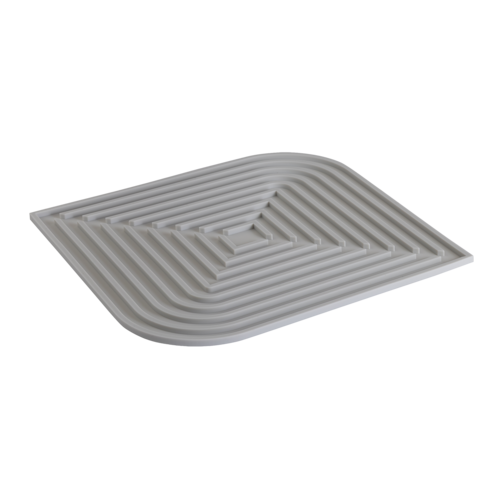 Силиконовый коврик для сушки посуды Dry Flex, 34.5 х 31.5 см, серый, серия Кухонные аксессуары, Smart Solutions