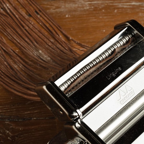 Насадка Linguine для лапшерезки Marcato Atlas 150 из хромированной стали и анодированного алюминия, 18 х 8 х 5 см, стальной, серия Лапшерезки и аксессуары, Marcato