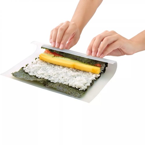 Силиконовый коврик для роллов и суши Макису, 24 x 20 cм, белый, серия Кухонные аксессуары, Lekue
