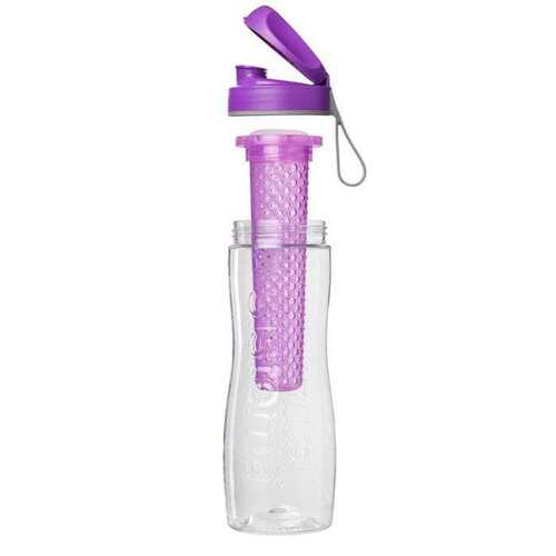 Пластиковая бутылка для фитнеса Tritan Infuser, 800 мл, фиолетовый, серия Бутылки для воды, Sistema