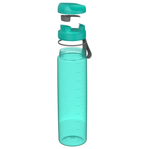 Пластиковая бутылка для фитнеса Hydrate, 1 л, зеленый, серия Бутылки для воды, Sistema