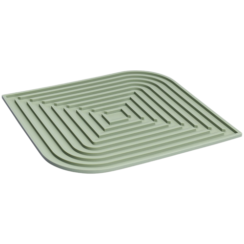 Силиконовый коврик для сушки посуды Dry Flex, 34.5 х 31.5 см, зеленый (шалфей), серия Кухонные аксессуары, Smart Solutions