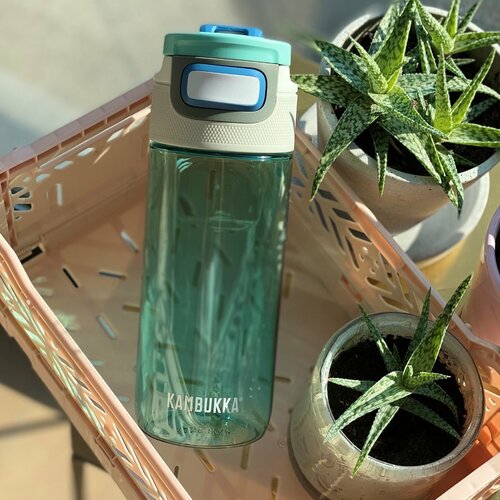 Пластиковая бутылка для воды Ice Green, 500 мл, зеленый, серия Elton, Kambukka