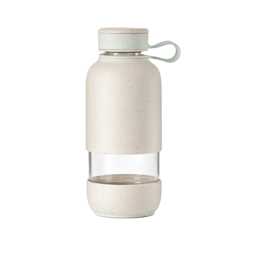Стеклянная бутылка для воды To Go, 600 мл, бежевый, серия Organic, Lekue