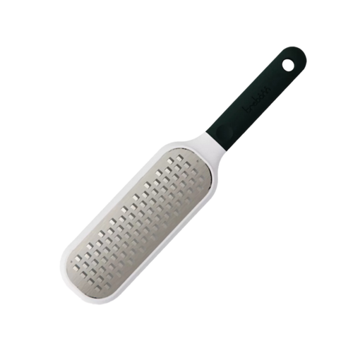 Терка средняя из нержавеющей стали с пластиковым контейнером и ручкой Kitchen Tools, 27.5 см, темно-зеленый/стальной, серия Кухонные аксессуары, Trebonn