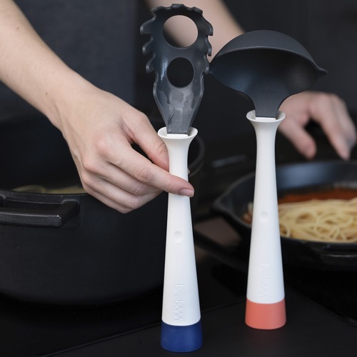 Нейлоновый половник с каплесборником Up! Kitchen Tools, 28 см, белый/темно-серый, серия Кухонные аксессуары, Trebonn
