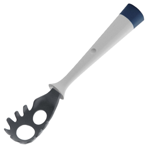 Нейлоновая кухонная ложка для спагетти с каплесборником Up! Kitchen Tools, 31 см, белый/темно-серый, серия Кухонные аксессуары, Trebonn
