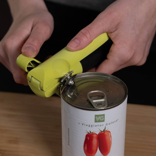 Открывалка из нержавеющей стали и пластика для консервных банок Kitchen Tools, 18.2 см, черный/зеленый, серия Кухонные аксессуары, Trebonn