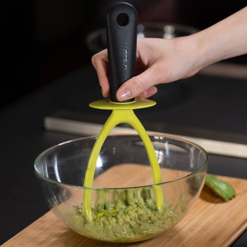 Пластиковый пресс для пюре Kitchen Tools, 25.5 см, черный/зеленый, серия Кухонные аксессуары, Trebonn
