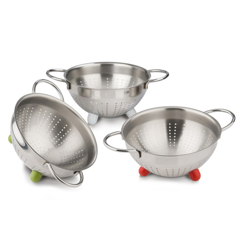 Дуршлаг на ножках из нержавеющей стали, 14 см, стальной, серия I Piccinini Stainless-Steel, Barazzoni
