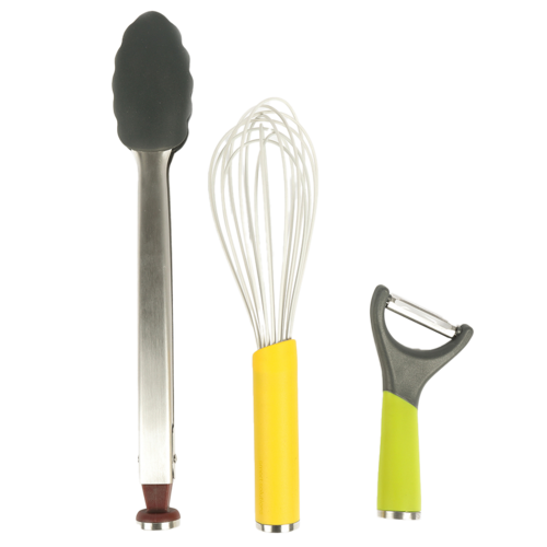 Набор кухонных инструментов SmartChef, 3 шт, сталь/силикон, мультиколор, серия Кухонные аксессуары, Smart Solutions