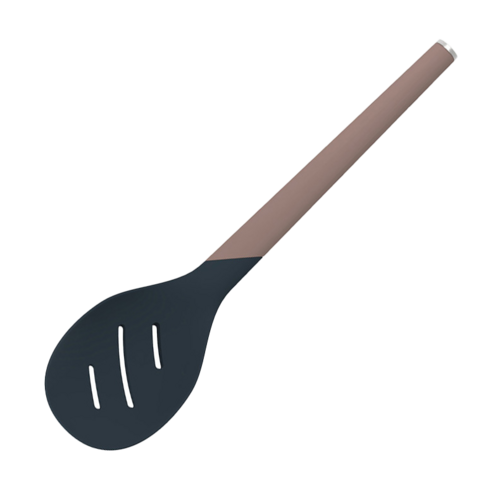 Силиконовая шумовка SmartChef, 30.4 см, коричневый/темно-серый, серия Кухонные аксессуары, Smart Solutions