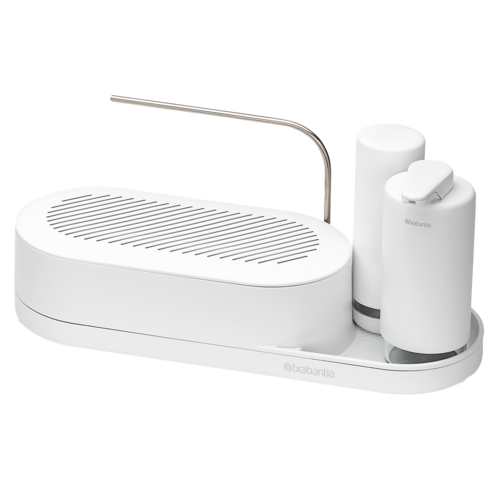 Набор для мытья посуды SinkStyle, 3 предмета, пластик, белый, серия Аксессуары для мытья посуды и уборки, Brabantia