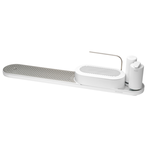 Набор для мытья посуды SinkStyle, 4 предмета, пластик, белый, серия Аксессуары для мытья посуды и уборки, Brabantia
