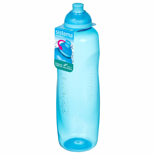 Пластиковая бутылка для фитнеса Helix Hydrate, 600 мл, синий, серия Бутылки для воды, Sistema
