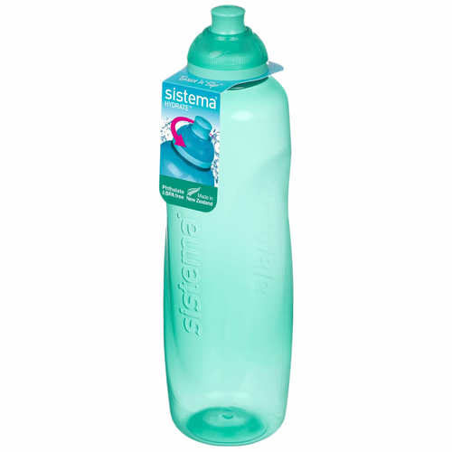 Пластиковая бутылка для фитнеса Helix Hydrate, 600 мл, зеленый, серия Бутылки для воды, Sistema