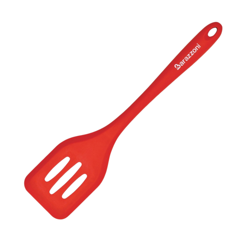 Силиконовая лопатка с прорезями Silicone New, 29.5 см, красный, серия My Utensil, Barazzoni 