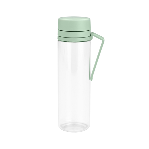 Пластиковая бутылка для воды с ситечком Make & Take, 500 мл, прозрачный/зеленый (Jade Green), серия Ланч-боксы и бутылки для воды, Brabantia