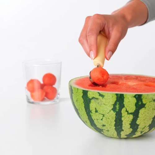 Ложка для дыни из нержавеющей стали Tasty+, 17.3 см, желтый, серия Кухонные аксессуары и весы, Brabantia