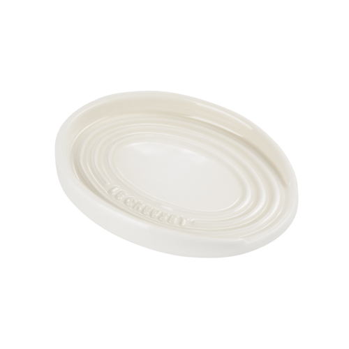 Керамическая подставка под ложку, 16 см, бежевый (Meringue), серия Кухонные аксессуары, Le Creuset