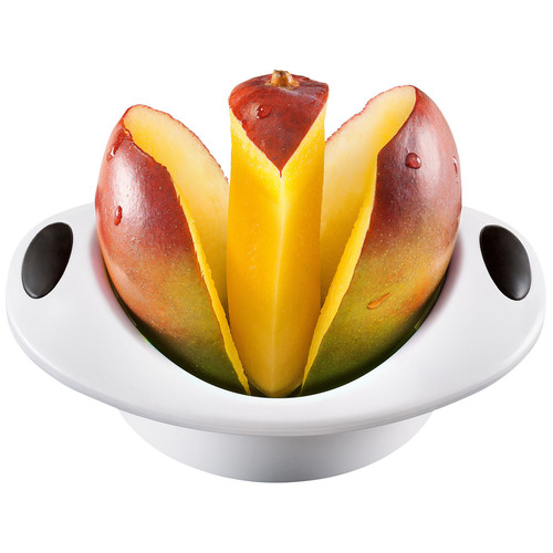 Нож для манго из нержавеющей стали и пластика Mango, 16 см, белый, серия Терки и овощерезки, Moha