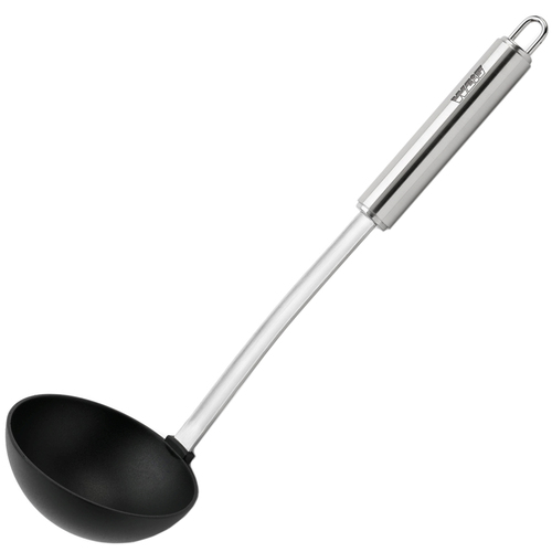 Нейлоновый половник Gourmet с ручкой из нержавеющей стали, 34 см, стальной, серия Кухонные аксессуары, Weis