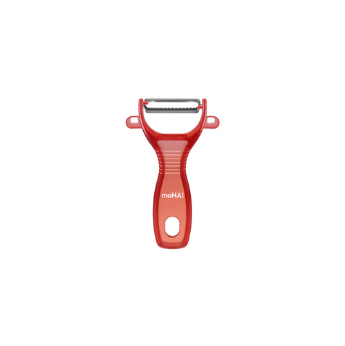 Пластиковая овощечистка с лезвием из нержавеющей стали Pela, 13.3 см, красный, серия Овощечистки, Moha