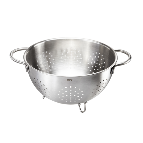 Дуршлаг из нержавеющей стали Colino, 24 см, стальной, серия Кухонные аксессуары, GEFU