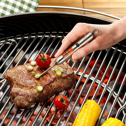 Цифровой термометр BBQ, 23 см, нержавеющая сталь, стальной, серия Аксессуары для гриля, GEFU