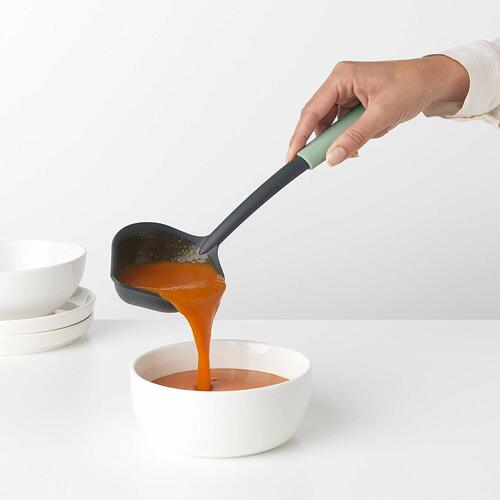 Нейлоновый половник-скребок Tasty+, 32.8 см, мятный (Jade Green), серия Кухонные аксессуары и весы, Brabantia