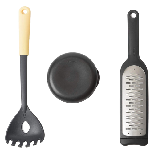 Набор из 3-х принадлежностей для итальянской кухни Tasty+, пластик, мультиколор (Mixed), серия Кухонные аксессуары и весы, Brabantia