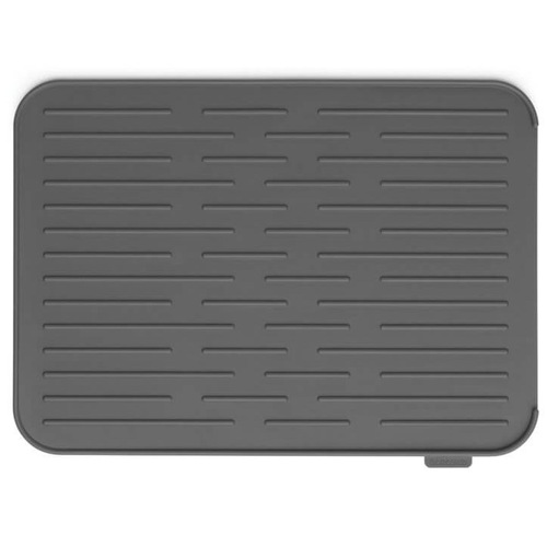 Силиконовый коврик для сушки посуды, 43.8 см, темно-серый (Dark Grey), серия Кухонные аксессуары и весы, Brabantia